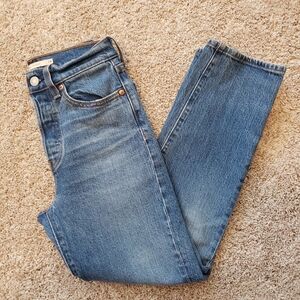 Levi's Wedgie Straight Button Fly Denim Jean Size 24